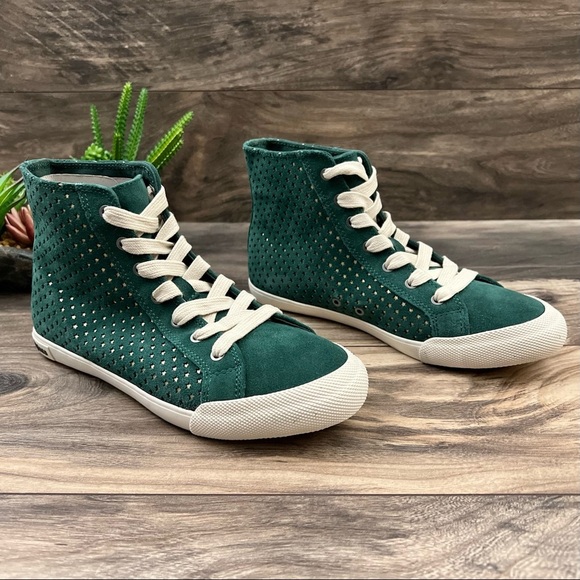 NIB SeaVees Army Issue High Celestial High Top Sneaker Bottle Green Suede 8 39 - Picture 4 of 12
